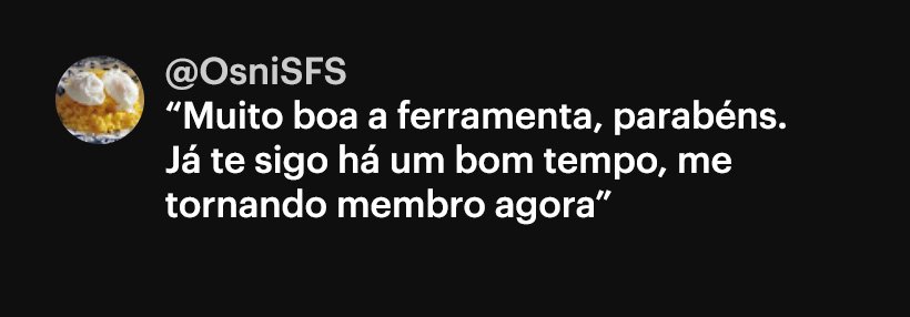 Depoimento de @OsniSFS